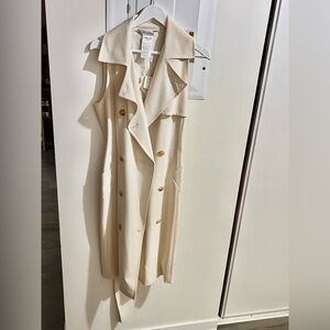 Max Mara Runway Virgin Wool Long Vest – Cream, Belted, Luxury Icon